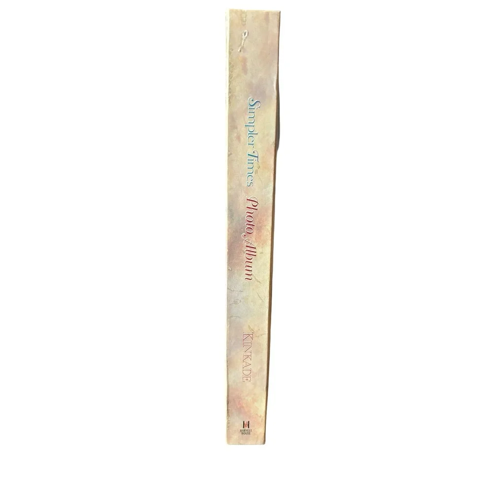 Thomas Kinkade Simpler Times Photo Album 11x11 Multicolor Landscape Art Ribbon